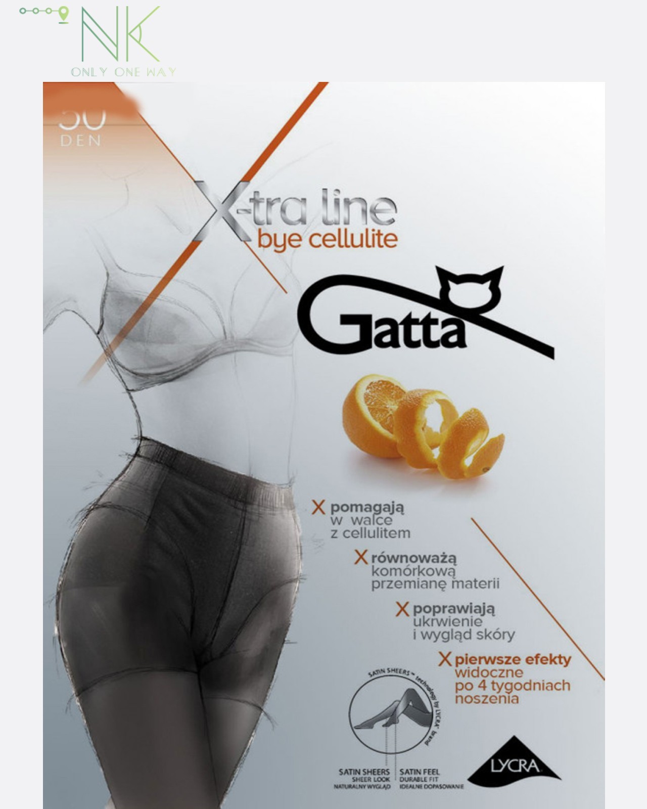 Женские колготки Gatta Bye Cellulite 50 DEN