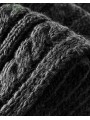 Женский шарф плетение косичка Black