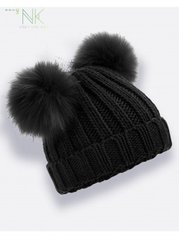 Детская шапка PomPom Black