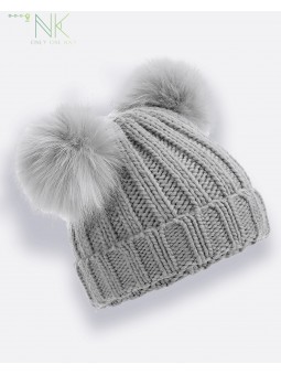Детская шапка PomPom Gray
